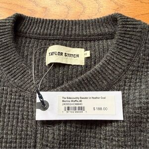 Taylor Stitch Men's Charcoal Crewneck Sweater
